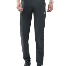 Monte Carlo Dark Grey Solid Regular Fit Trackpants-picture-49