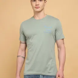 Wrangler Iceberg Green Cotton Regular Fit Printed T-Shirt-picture-29