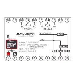 Multispan MFM-14DC Meter DC Multifunction Meter for Industrial Use image 2