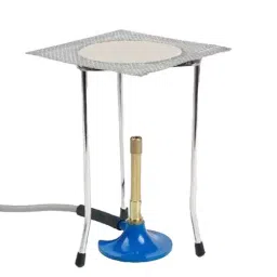 Labcare 12 PSI Tripod Iron Stand Bunsen Burner Support with Wire Gauge, LB-TSW3 (Pack of 3 Pcs)-2