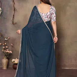 AMRUTKALA SAREES Sequinned Saree image 5