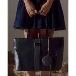 MINI WEST LONDON Black Piccadilly Square Tote Bag with Pouch-picture-4