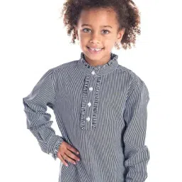 Cherry Crumble By Nitt Hyman Kids Black Striped Top-image-79