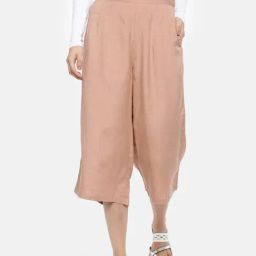 go colors! Go Colors Blush Pink Relaxed Fit Culottes-picture-10