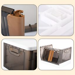 Aura Black Set of 4 Regular Drawer Organiser Organisers image 3
