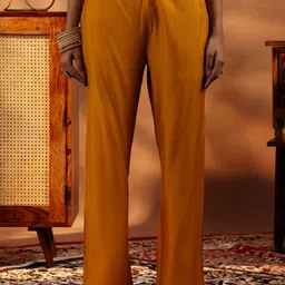 Libas Floral Embroidered Sequinned Dobby Weave Straight Kurta With Trousers & Dupatta image 2