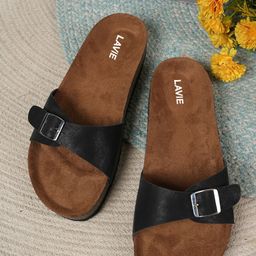 Lavie Women Open Toe Flats with Buckles Flats-45