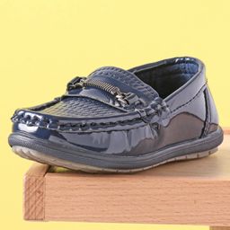 Cute Walk by Babyhug Formal Shoes - Navy Blue-picture-19