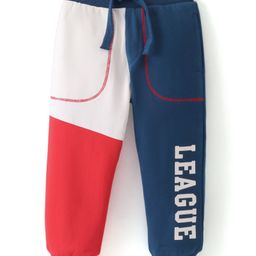 Babyhug French Terry Full Length Lounge Pant Text Print - Multicolour-image-99