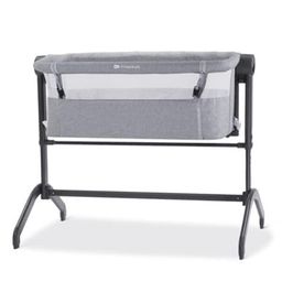 StarAndDaisy Aluminum 3 In 1 Baby Crib Cradle For Baby Infants With Height Adjustments Breathable Net Detachable Mosquito Net With Adjustable Portable Crib For Infant Baby With - Grey-22