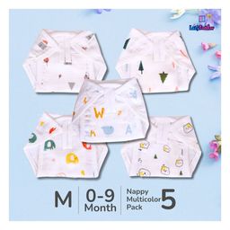 LazyToddler Muslin Nappy Set of 5 Medium (TD)-27