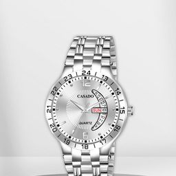 CASADO Men Embellished Dial & Bracelet Style Straps Analogue Watch 646-SILVER-SILVER-DD-image-93