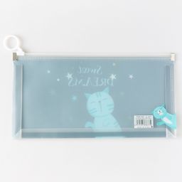 fab n funky Kitty Printed A6 Size Zipper Folder Pack of 2 - Green image 3