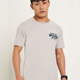 Ajile by Pantaloons Men Typography Printed Round NeckT-shirt-image-45