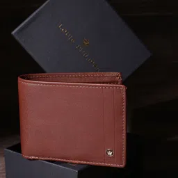 Louis Philippe Men Leather Two Fold Wallet-1