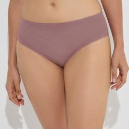 Wunderlove by Westside Mauve Lace Detailed Invisible Brief-6