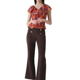 Kazo Printed Smocked Top-picture-23