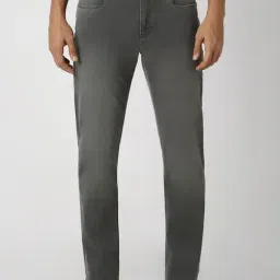 Van Heusen Denim Labs Grey Cotton Regular Fit Jeans-image-97