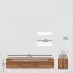 SPYDER CRAFT D3-D4 Engineered Wood TV Entertainment Unit (Noce Lyon & White) image 5