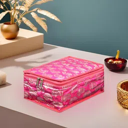 Aura Pink Set of 1 Regular Jewellery Organiser Organisers-8
