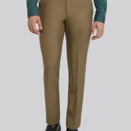 Park Avenue Brown Regular Fit Trousers-image-46