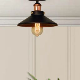 Homesake Black Metal SemiFlush Ceiling Light-image-80