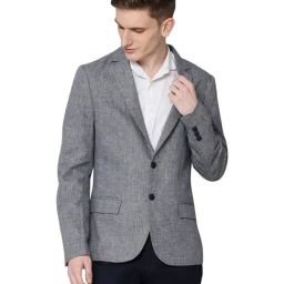 Antony Morato Grey Notched Lapel Blazer-image-69