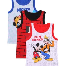 Bodycare Kids Multicolor Printed Vests - Pack of 3-picture-19