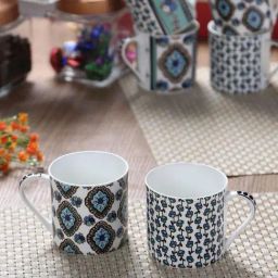 Goodhomes Multicolor Bone China Coffee Mugs (220 ml) - Set of 6-image-13