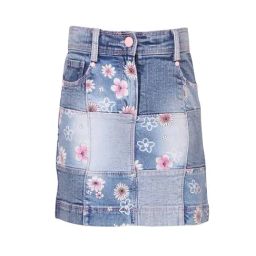 Cutecumber Kids Printed Blue Skirt-image-45