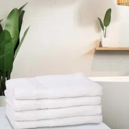 Bianca D'ross White 100% Cotton 380 GSM Bath Towels - Set of 4-16