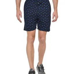 Vimal Jonney Blue Printed Shorts-picture-42