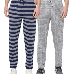 Vimal Jonney Multicolor Cotton Trackpants - Pack of 2-image-91