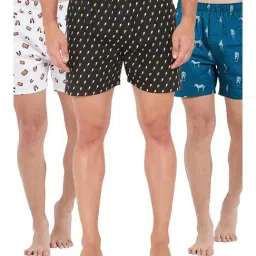 XYXX Multicolor Printed Cotton Boxers (Pack Of 3)-image-52