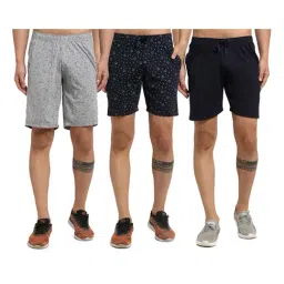 Vimal Jonney Multicolor Mid Rise Shorts (Pack of 3)-picture-21