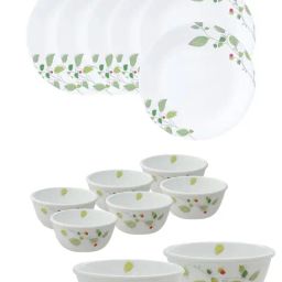 Corelle Asia 14 Pc Basic, Mini, Starter Dinner Set Katori - Green Breeze-image-37