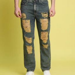 Bene Kleed Blue Relaxed Fit Mildly Medium Distressed Jeans-image-42