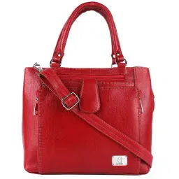 HiLEDER Red Solid Medium Handbag-40