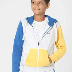 Jack & Jones Junior Multicolor Color Block Full Sleeves Hoodie-image-51