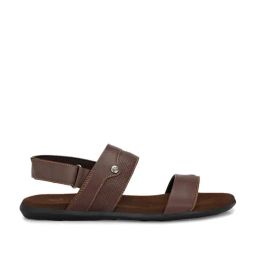 El Paso Men's Brown Back Strap Sandals-image-57