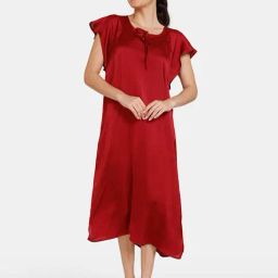 Zivame Red Night Dress-image-64