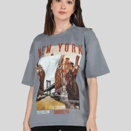 Chkokko Grey Printed T-Shirt-picture-23
