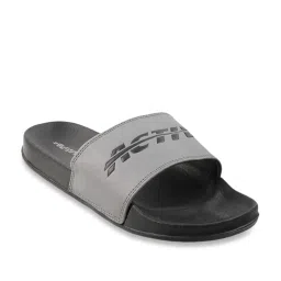 Activ by Mochi Men's Grey Slides image 2