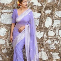 Shriyangan Woven Design Zari Pure Silk Banarasi Saree-picture-32