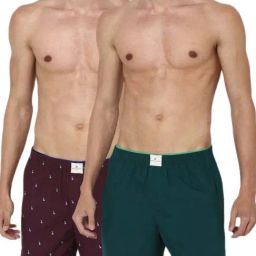 Simon Carter London Green Regular Fit Boxers - Pack of 2-image-13