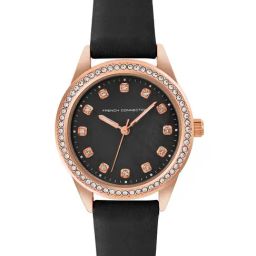 French Connection FCW15BBL Analog Watch for Women Gift Set-45