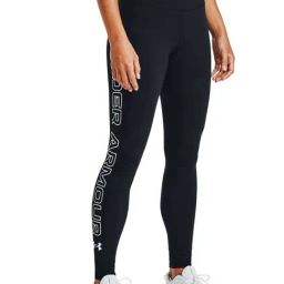 UNDER ARMOUR Black Cotton Printed Sports Leggings-picture-15