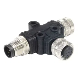 BULGIN LIMITED SENSOR SPLITTER, 12P M12 RCPT-2XM12 PLUG, PXPPVC12TSFM12AFBIFB.-48