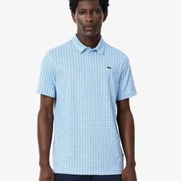 Lacoste Blue Regular Fit Printed Sports Polo-image-23