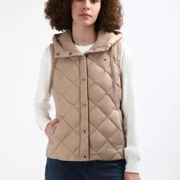 TOMMY HILFIGER Beige Regular Fit Puffer Jacket-picture-0